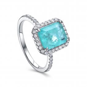 Серебряное кольцо KABAROVSKY K11-9044-63000 с фианитом и алпанитом K11-9044-63000 фото