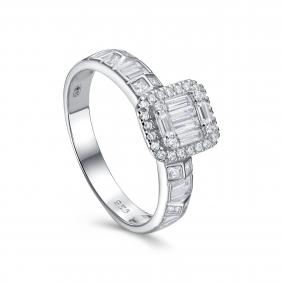 Серебряное кольцо KABAROVSKY K11-9105-7900 с фианитом K11-9105-7900 фото