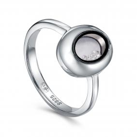 Серебряное кольцо KABAROVSKY K11-9529-7902 с фианитом и эмалью K11-9529-7902 фото