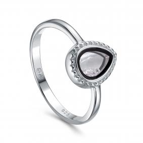 Серебряное кольцо KABAROVSKY K11-9531-7902 с фианитом и эмалью K11-9531-7902 фото