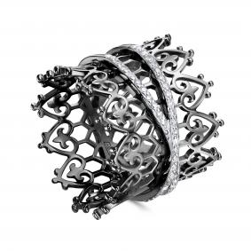 Серебряное кольцо KABAROVSKY K11-975-1089 с бриллиантом K11-975-1089 фото