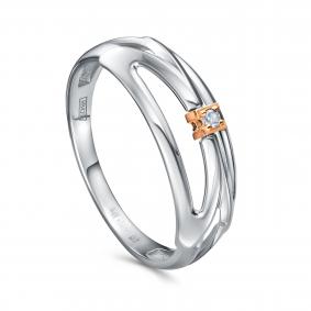 Серебряное кольцо KABAROVSKY K11-980-1000 с бриллиантом K11-980-1000 фото