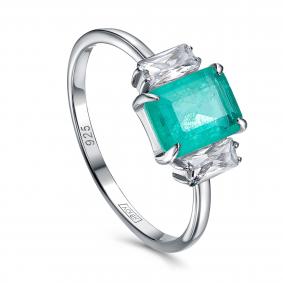 Серебряное кольцо KABAROVSKY K11-984-13300 с фианитом и алпанитом K11-984-13300 фото