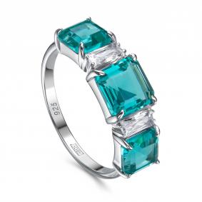 Серебряное кольцо KABAROVSKY K11-985-61300 с фианитом и алпанитом K11-985-61300 фото