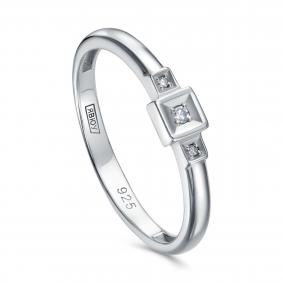 Серебряное кольцо KABAROVSKY K11-996-1000 с бриллиантом K11-996-1000 фото