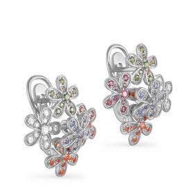 Серебряные серьги KABAROVSKY K12-012-0900 с Swarovski K12-012-0900 фото