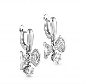 Серебряные серьги KABAROVSKY K12-055-7900 с фианитом K12-055-7900 фото