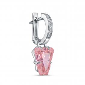 Одиночная серьга из серебра KABAROVSKY с бриллианитом и Swarovski K12-1000-16300 K12-1000-16300 фото