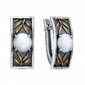 Серебряные серьги KABAROVSKY K12-1014-60078 с алпанитом K12-1014-60078 фото