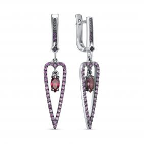 Серебряные серьги KABAROVSKY K12-1051-0189 с Swarovski K12-1051-0189 фото