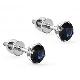 Серьги из белого золота KABAROVSKY K12-11070-1100 с сапфиром K12-11070-1100 фото