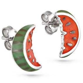 Серебряные серьги KABAROVSKY K12-122-0001 с эмалью K12-122-0001 фото