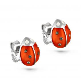 Серебряные серьги KABAROVSKY K12-130-0001 с эмалью K12-130-0001 фото