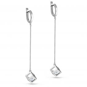 Серебряные серьги KABAROVSKY K12-164-7900 с фианитом K12-164-7900 фото