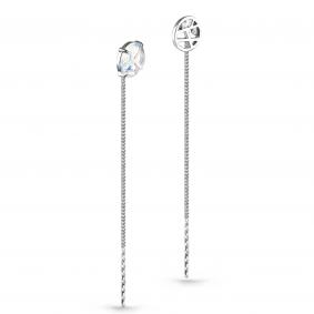 Серебряные серьги KABAROVSKY K12-167-60000 с фианитом и алпанитом K12-167-60000 фото