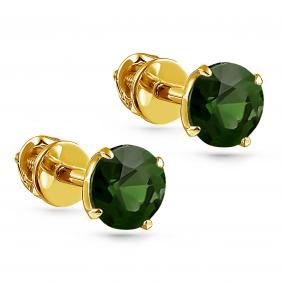 Серьги из лимонного золота KABAROVSKY K12-21069-1200 с изумрудом K12-21069-1200 фото