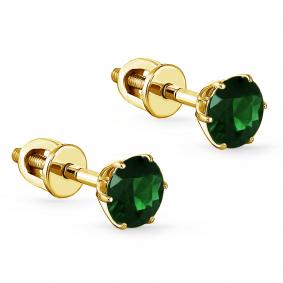 Серьги из лимонного золота KABAROVSKY K12-21073-1200 с изумрудом K12-21073-1200 фото