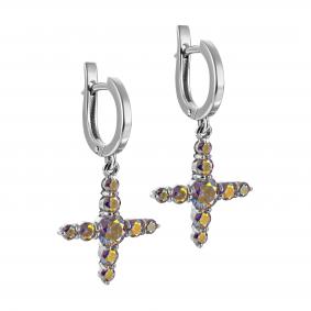 Серебряные серьги- кресты KABAROVSKY с фианитом K12-233-41500 K12-233-41500 фото