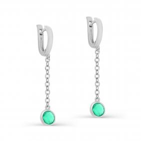 Серебряные серьги KABAROVSKY K12-312-60400 с алпанитом K12-312-60400 фото