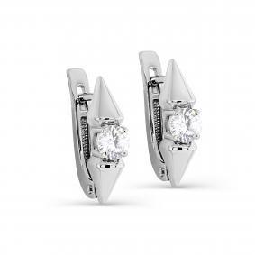 Серебряные серьги KABAROVSKY K12-397-7900 с фианитом K12-397-7900 фото