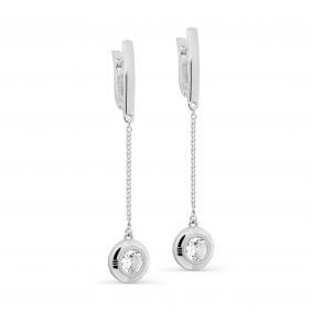 Серебряные серьги KABAROVSKY K12-403-7900 с фианитом K12-403-7900 фото