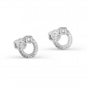 Серебряные серьги KABAROVSKY K12-446-7900 с фианитом K12-446-7900 фото