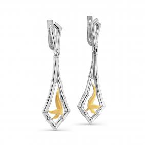 Серебряные серьги KABAROVSKY K12-473-0087 K12-473-0087 фото