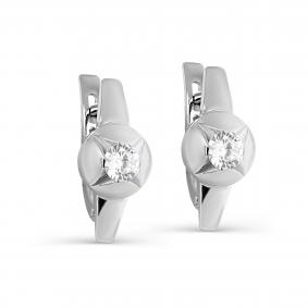 Серебряные серьги KABAROVSKY K12-489-7900 с фианитом K12-489-7900 фото