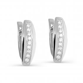 Серебряные серьги KABAROVSKY K12-490-7900 с фианитом K12-490-7900 фото