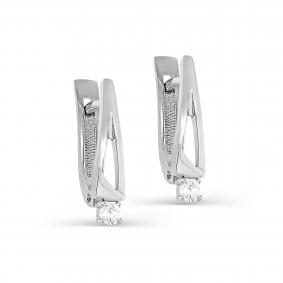 Серебряные серьги KABAROVSKY K12-511-7900 с фианитом K12-511-7900 фото
