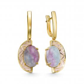 Серебряные серьги KABAROVSKY K12-513-13711 с эмалью K12-513-13711 фото