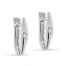 Серебряные серьги KABAROVSKY K12-524-1000 с бриллиантом K12-524-1000 фото