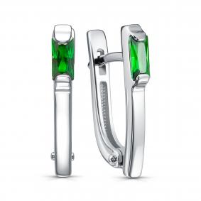 Серебряные серьги KABAROVSKY K12-529-40400 с фианитом K12-529-40400 фото