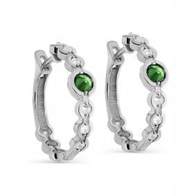 Серебряные серьги KABAROVSKY K12-538-0100 с фианитом K12-538-0100 фото