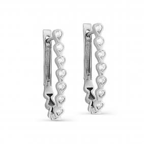 Серебряные серьги KABAROVSKY K12-539-7900 с фианитом K12-539-7900 фото