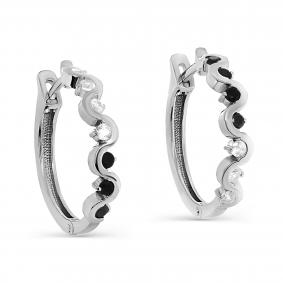 Серебряные серьги KABAROVSKY K12-540-0100 с фианитом K12-540-0100 фото