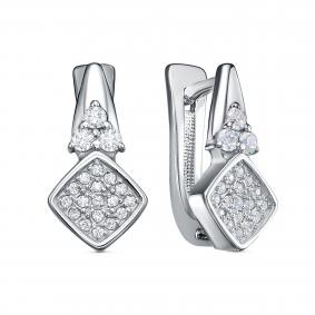 Серебряные серьги KABAROVSKY K12-549-7900 с фианитом K12-549-7900 фото