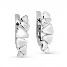 Серебряные серьги KABAROVSKY K12-584-7900 с фианитом K12-584-7900 фото