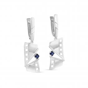 Серебряные серьги KABAROVSKY K12-596-40800 с фианитом K12-596-40800 фото