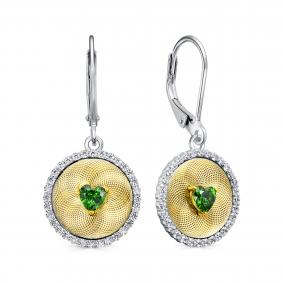 Серебряные серьги KABAROVSKY K12-7005-41487 с фианитом K12-7005-41487 фото