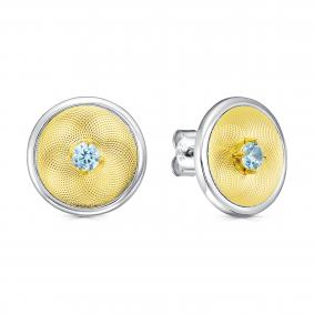 Серебряные серьги KABAROVSKY K12-7007-40187 с фианитом K12-7007-40187 фото