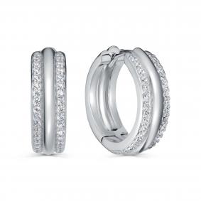 Серебряные серьги KABAROVSKY K12-7053-7900 с фианитом K12-7053-7900 фото