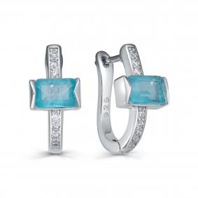 Серебряные серьги KABAROVSKY K12-7056-63000 с фианитом и алпанитом K12-7056-63000 фото