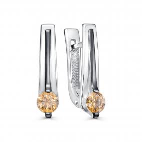 Серебряные серьги KABAROVSKY K12-766-31289 с Swarovski K12-766-31289 фото