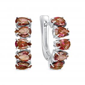 Серебряные серьги KABAROVSKY K12-855-15400 с муассанитом K12-855-15400 фото