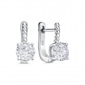 Серебряные серьги KABAROVSKY K12-9074-7900 с фианитом K12-9074-7900 фото