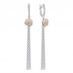 Серебряные серьги KABAROVSKY K12-920-12200 с фианитом K12-920-12200 фото