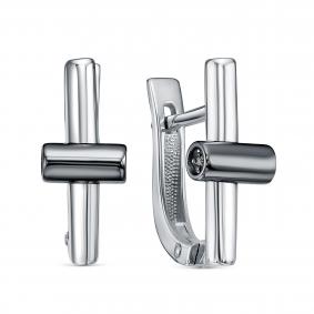 Серебряные серьги KABAROVSKY K12-959-1089 с бриллиантом K12-959-1089 фото