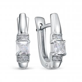 Серебряные серьги KABAROVSKY K12-997-7900 с фианитом K12-997-7900 фото