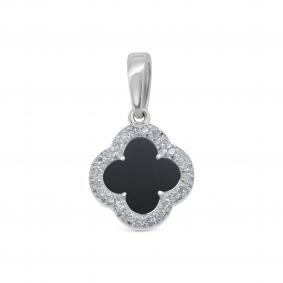 Золотая подвеска KABAROVSKY K13-11931-6700 с бриллиантом и ониксом K13-11931-6700 фото